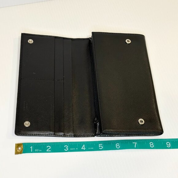 Prada Large Saffiano Leather Wallet Black - Picture 7 of 9
